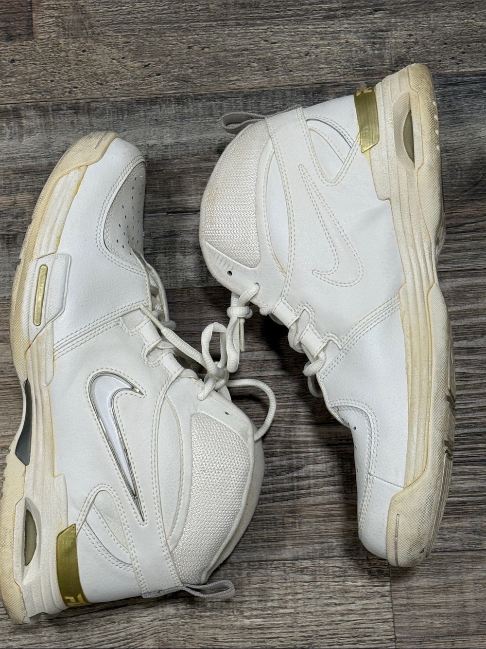 Vintage 2007 Nike Air Force 25 Supreme White Chrome 325327-111 Men’s Size 10.5